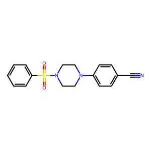 4-[4-(Benzenesulfonyl)piperazin-1-yl]benzonitrile structure