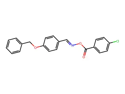 [(4-Phenylmethoxyphenyl)methylideneamino] 4-chlorobenzoate structure