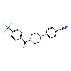 4-{4-[4-(Trifluoromethyl)benzoyl]piperazino}benzenecarbonitrile structure