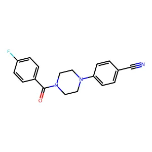 4-[4-(4-Fluorobenzoyl)piperazin-1-yl]benzonitrile structure