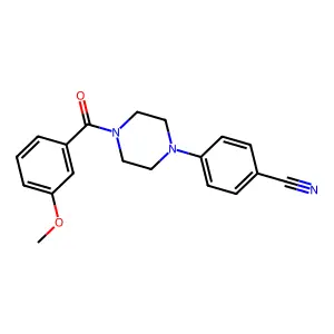 4-[4-(3-Methoxybenzoyl)piperazin-1-yl]benzonitrile structure