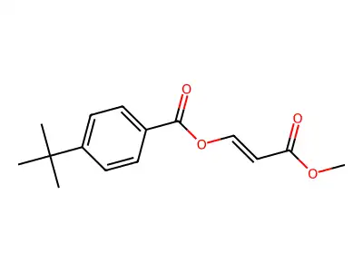 Methyl 3-(4-tert-butylbenzoyloxy)prop-2-enoate structure