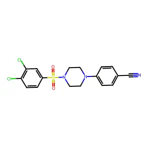 4-{4-[(3,4-Dichlorophenyl)sulfonyl]piperazino}benzenecarbonitrile structure
