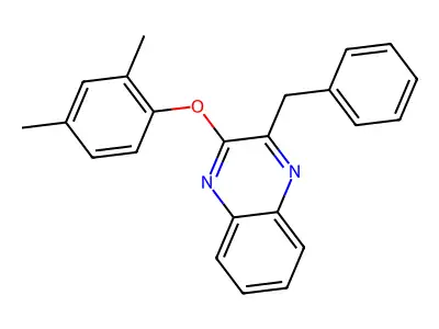 2-Benzyl-3-(2,4-dimethylphenoxy)quinoxaline structure