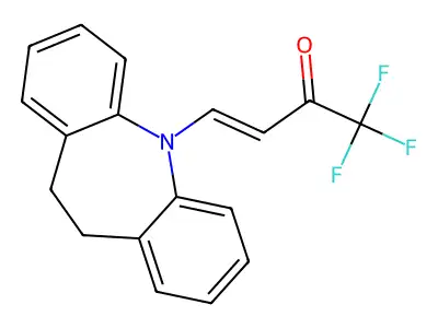 4-(5,6-Dihydrobenzo[b][1]benzazepin-11-yl)-1,1,1-trifluorobut-3-en-2-one structure