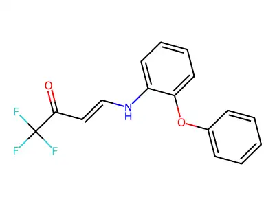 1,1,1-Trifluoro-4-(2-phenoxyanilino)but-3-en-2-one structure