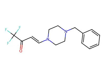 4-(4-Benzylpiperazin-1-yl)-1,1,1-trifluorobut-3-en-2-one structure