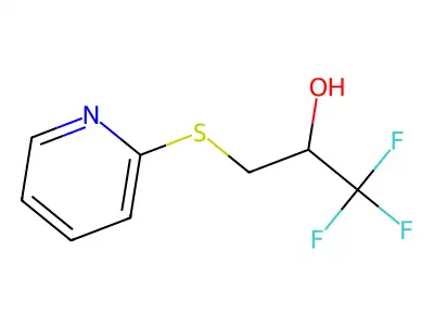 1,1,1-Trifluoro-3-(2-pyridinylsulfanyl)-2-propanol structure