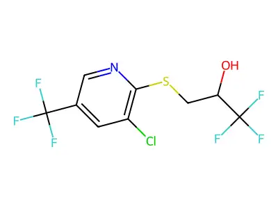 C9H6ClF6NOS structure