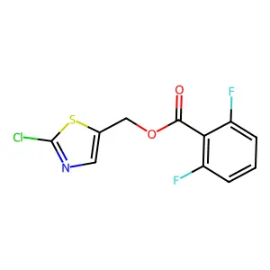 (2-Chloro-1,3-thiazol-5-yl)methyl 2,6-difluorobenzenecarboxylate structure