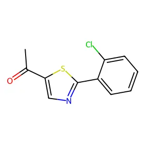 1-(2-(2-Chlorophenyl)thiazol-5-yl)ethanone structure