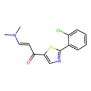 1-[2-(2-Chlorophenyl)-1,3-thiazol-5-yl]-3-(dimethylamino)prop-2-en-1-one structure