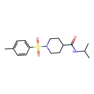 N-isopropyl-1-[(4-methylphenyl)sulfonyl]-4-piperidinecarboxamide structure