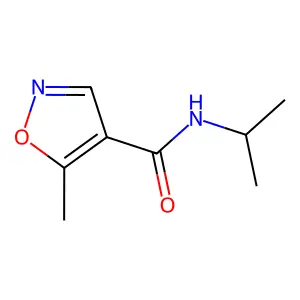 N-isopropyl-5-methyl-4-isoxazolecarboxamide structure