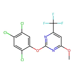 4-Methoxy-2-(2,4,5-trichlorophenoxy)-6-(trifluoromethyl)pyrimidine structure