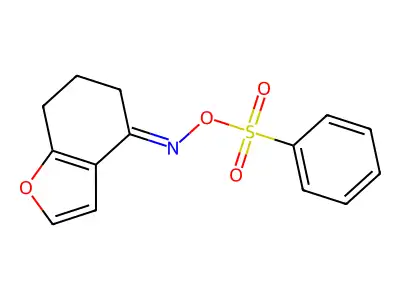 4-{[(Phenylsulfonyl)oxy]imino}-6,7-dihydro-1-benzofuran structure