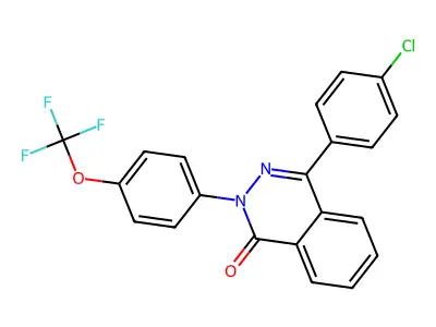 4-(4-Chlorophenyl)-2-[4-(trifluoromethoxy)phenyl]phthalazin-1-one structure