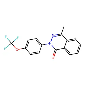 4-methyl-2-[4-(trifluoromethoxy)phenyl]-1(2H)-phthalazinone structure