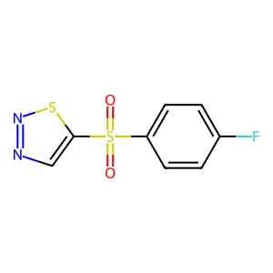 4-Fluorophenyl 1,2,3-thiadiazol-5-yl sulfone structure