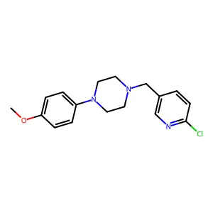 1-[(6-Chloropyridin-3-yl)methyl]-4-(4-methoxyphenyl)piperazine structure