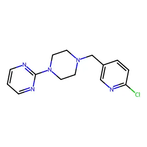 2-{4-[(6-Chloropyridin-3-YL)methyl]piperazin-1-YL}pyrimidine structure
