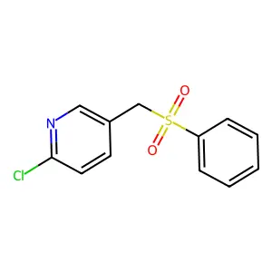 2-Chloro-5-[(phenylsulfonyl)methyl]pyridine structure
