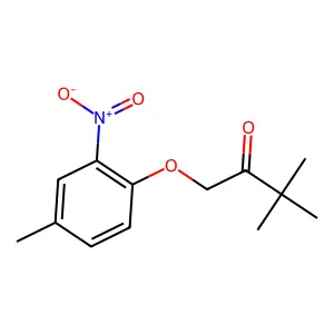 3,3-Dimethyl-1-(4-methyl-2-nitrophenoxy)butan-2-one structure