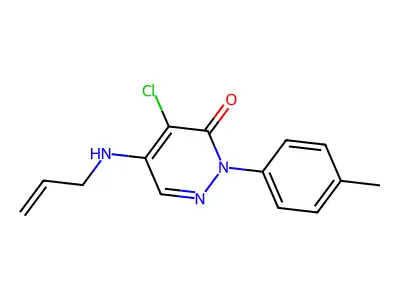 5-(allylamino)-4-chloro-2-(4-methylphenyl)-3(2H)-pyridazinone structure