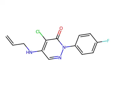 5-(allylamino)-4-chloro-2-(4-fluorophenyl)-3(2H)-pyridazinone structure