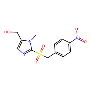 {1-methyl-2-[(4-nitrobenzyl)sulfonyl]-1H-imidazol-5-yl}methanol structure