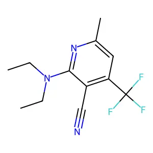 2-(Diethylamino)-6-methyl-4-(trifluoromethyl)nicotinonitrile structure