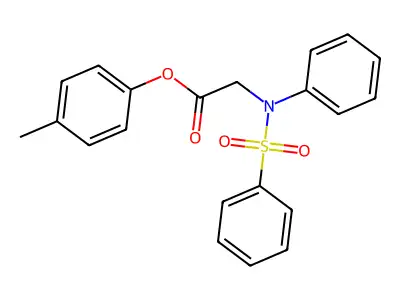 4-Methylphenyl 2-[(phenylsulfonyl)anilino]acetate structure