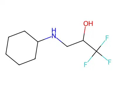 3-(Cyclohexylamino)-1,1,1-trifluoropropan-2-ol structure