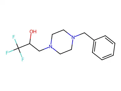 3-(4-Benzylpiperazin-1-yl)-1,1,1-trifluoropropan-2-ol structure