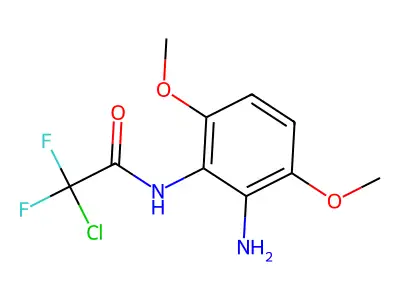 N-(2-amino-3,6-dimethoxyphenyl)-2-chloro-2,2-difluoroacetamide structure