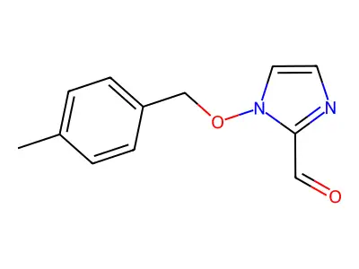1-[(4-methylbenzyl)oxy]-1H-imidazole-2-carbaldehyde structure