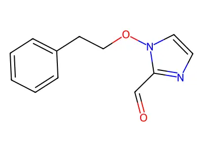 1-(phenethyloxy)-1H-imidazole-2-carbaldehyde structure