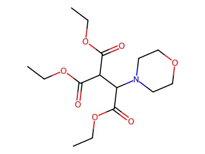 Triethyl 2-morpholino-1,1,2-ethanetricarboxylate structure