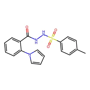 4-methyl-N'-[2-(1H-pyrrol-1-yl)benzoyl]benzenesulfonohydrazide structure