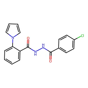 N'-(4-chlorobenzoyl)-2-(1H-pyrrol-1-yl)benzenecarbohydrazide structure
