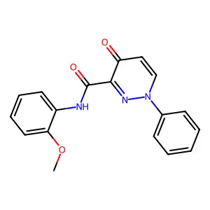 N-(2-methoxyphenyl)-4-oxo-1-phenyl-1,4-dihydropyridazine-3-carboxamide structure
