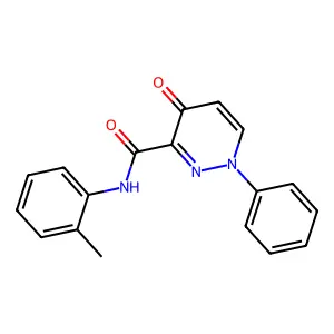 N-(2-methylphenyl)-4-oxo-1-phenyl-1,4-dihydropyridazine-3-carboxamide structure