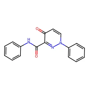 4-oxo-N,1-diphenyl-1,4-dihydro-3-pyridazinecarboxamide structure