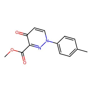 Methyl 1-(4-methylphenyl)-4-oxo-1,4-dihydropyridazine-3-carboxylate structure