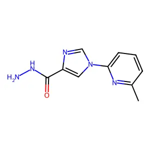 1-(6-methyl-2-pyridinyl)-1H-imidazole-4-carbohydrazide structure