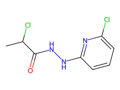 2-chloro-N'-(6-chloropyridin-2-yl)propanehydrazide structure