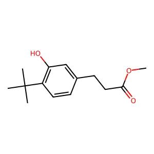 Methyl 3-(4-tert-butyl-3-hydroxyphenyl)propanoate structure