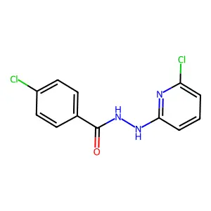 4-chloro-N'-(6-chloropyridin-2-yl)benzohydrazide structure