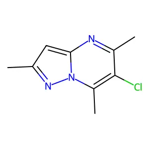 6-Chloro-2,5,7-trimethylpyrazolo[1,5-a]pyrimidine structure