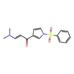 1-[1-(Benzenesulfonyl)pyrrol-3-yl]-3-(dimethylamino)prop-2-en-1-one structure